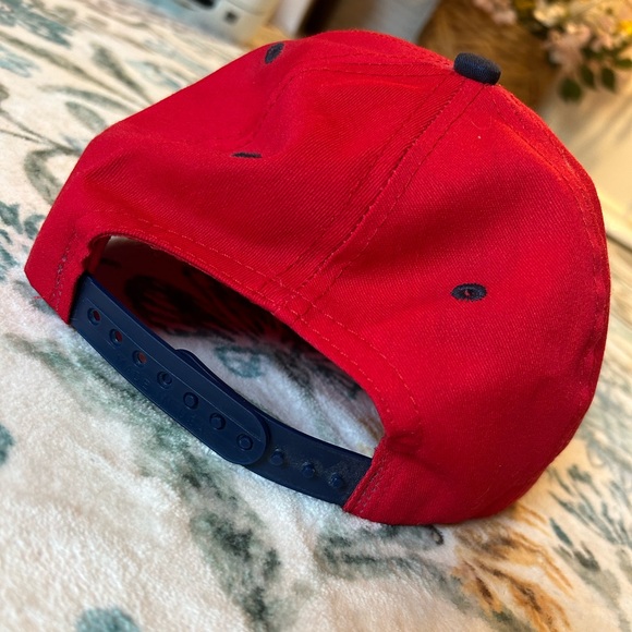 Vintage 1996 Budweiser Anheuser-Busch Red & Navy Blue Ball Cap Hat - Picture 6 of 10